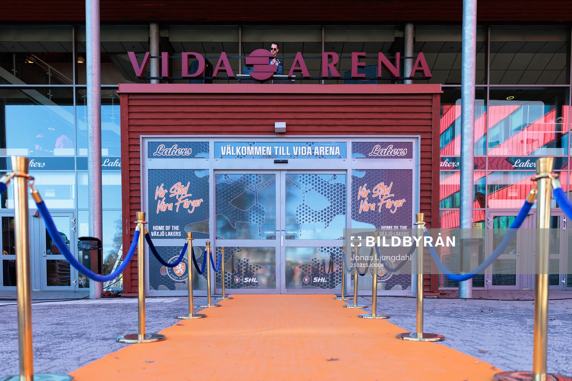 Exteriör vy av Vida arena
