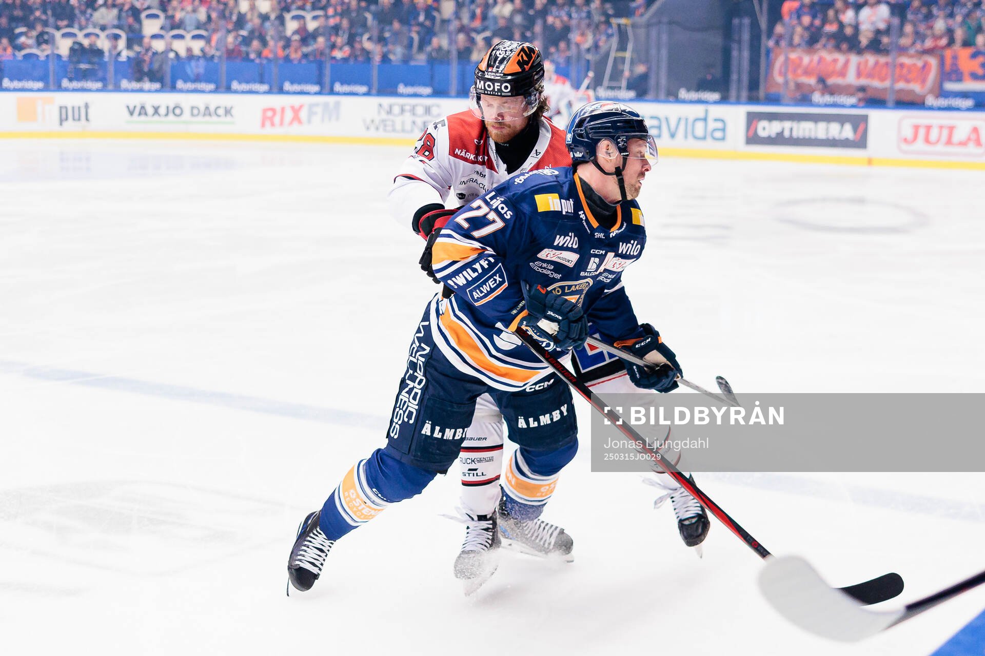 Örebros Linus Arnesson och Växjös Martin Lundberg