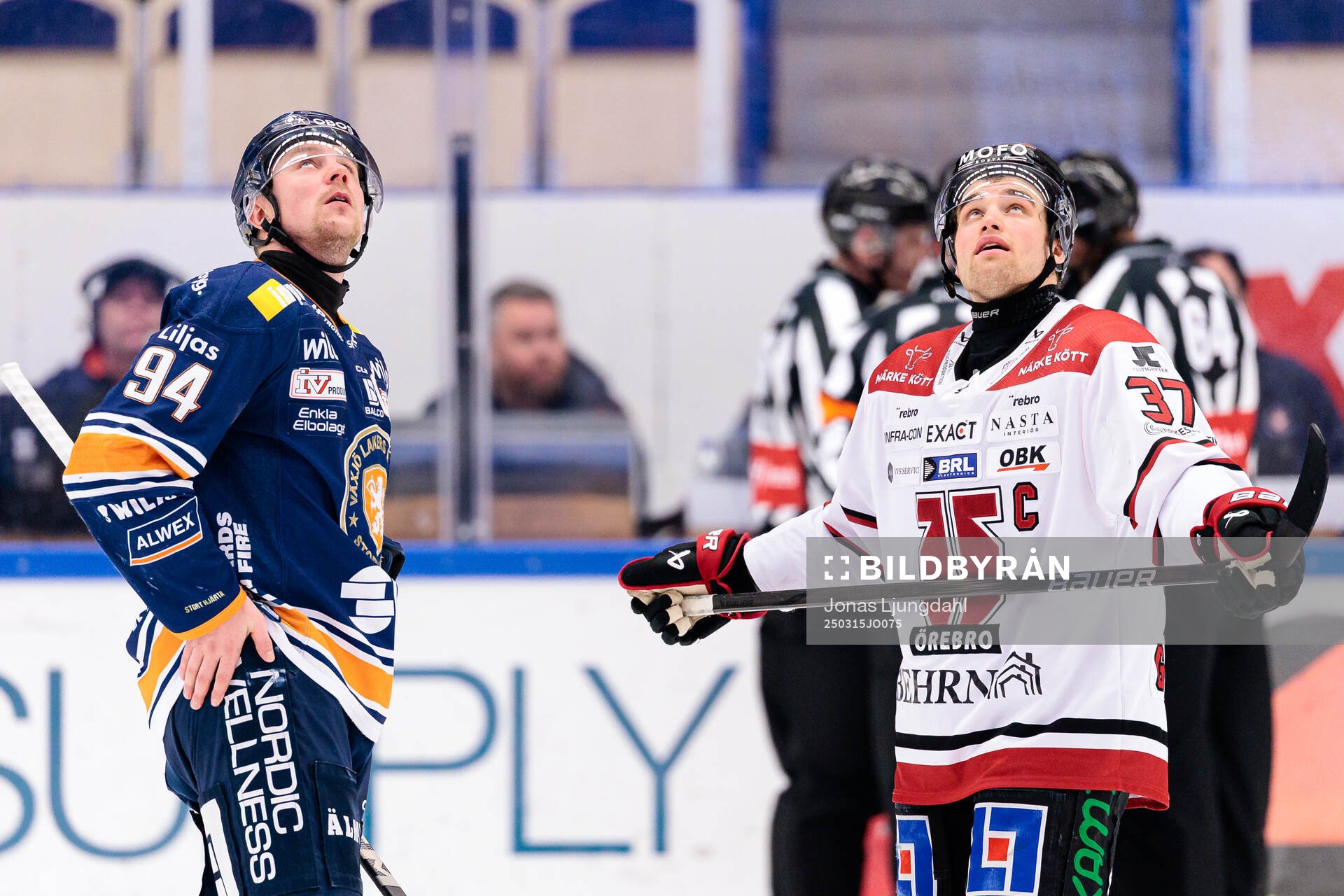 Växjös Joel Persson och Örebros Glenn Gustafsson