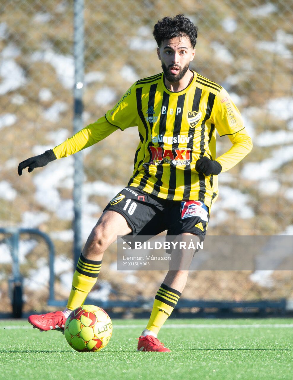 IFK Hässleholms Rahel Nader i träningsmatchen mellan IFK