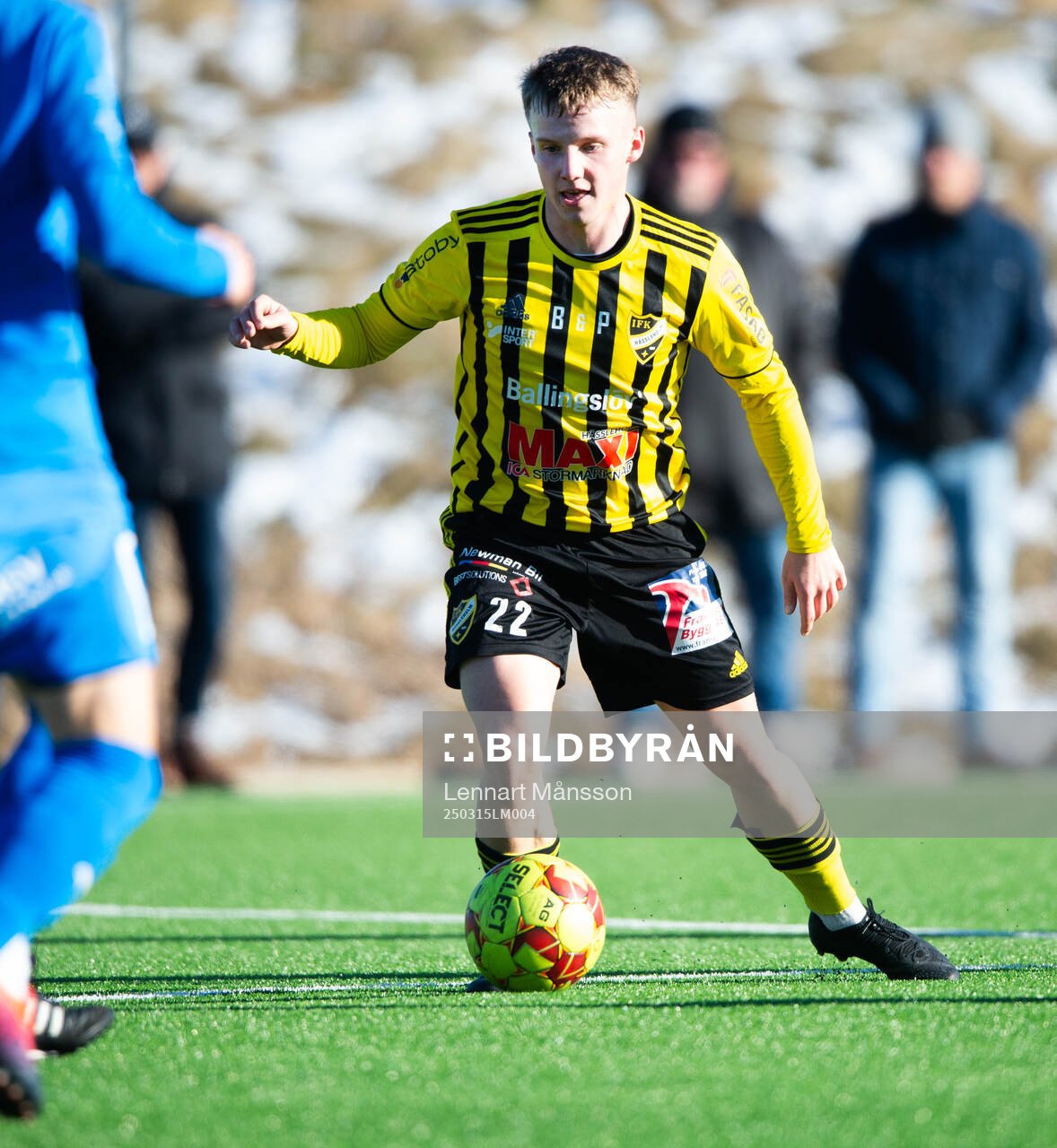 IFK Hässleholms Axel Crnalic i träningsmatchen mellan IFK