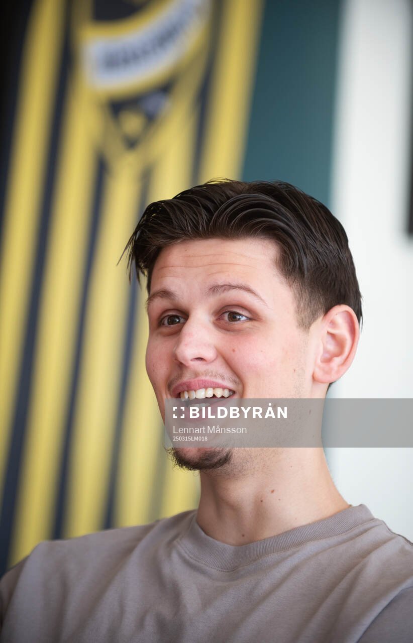 IFK Hässleholms Viktor Ahlgren i Hässleholm 15 mars 2025
