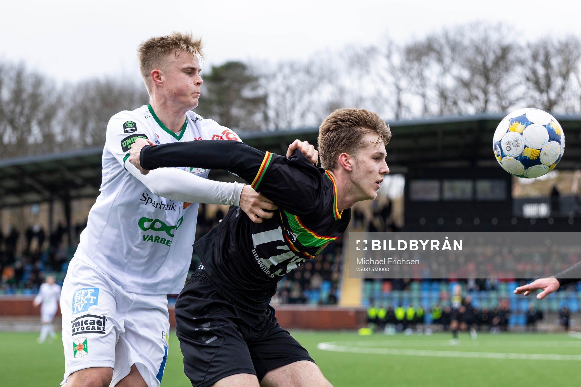 Varbergs Edvin Tellgren och GAIS Daniel Bengtsson
