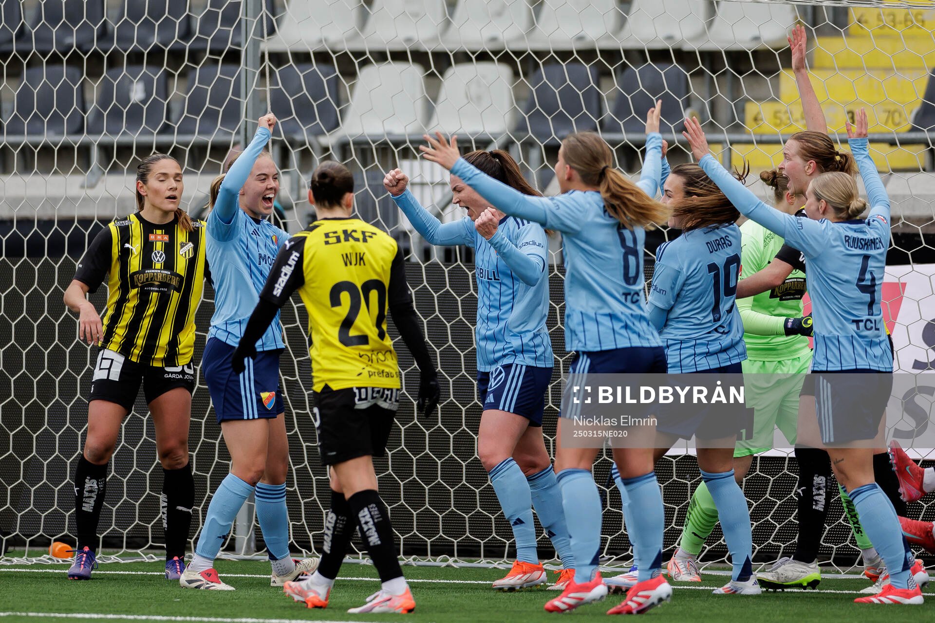 Djurgårdens spelare jublar