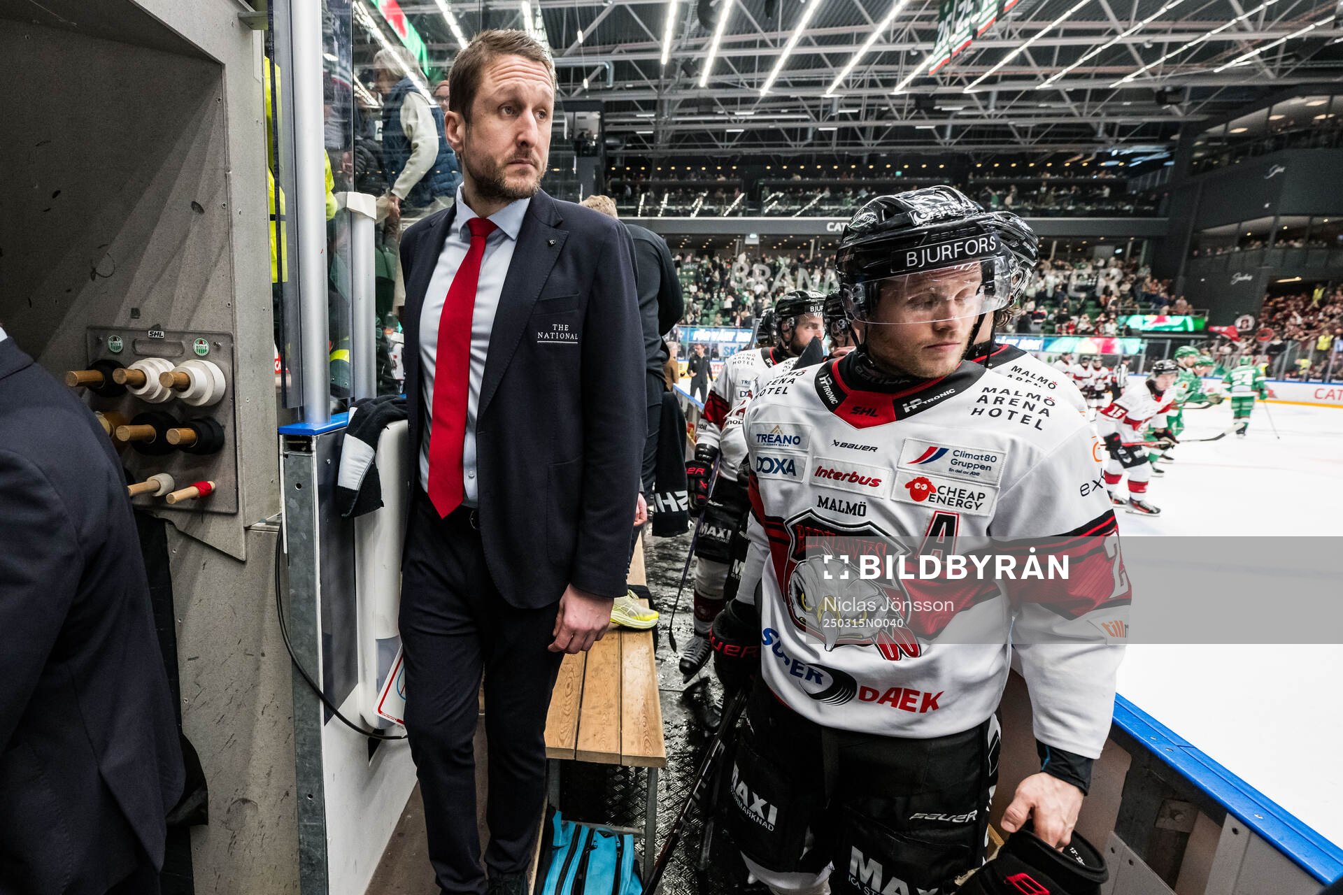 Malmö Redhawks tränare Tomas Kollar och Christoffer