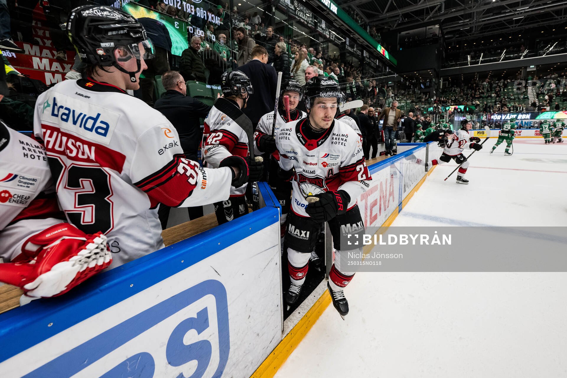 Malmö Redhawks Henrik Haapala jublar