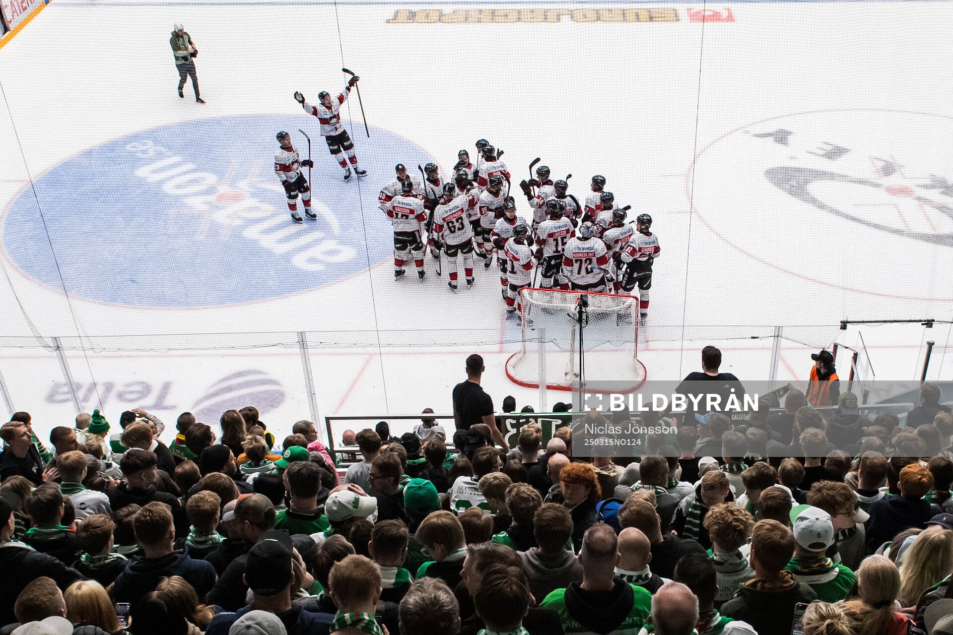 under åttondelsfinal två i SHL mellan Rögle och Malmö