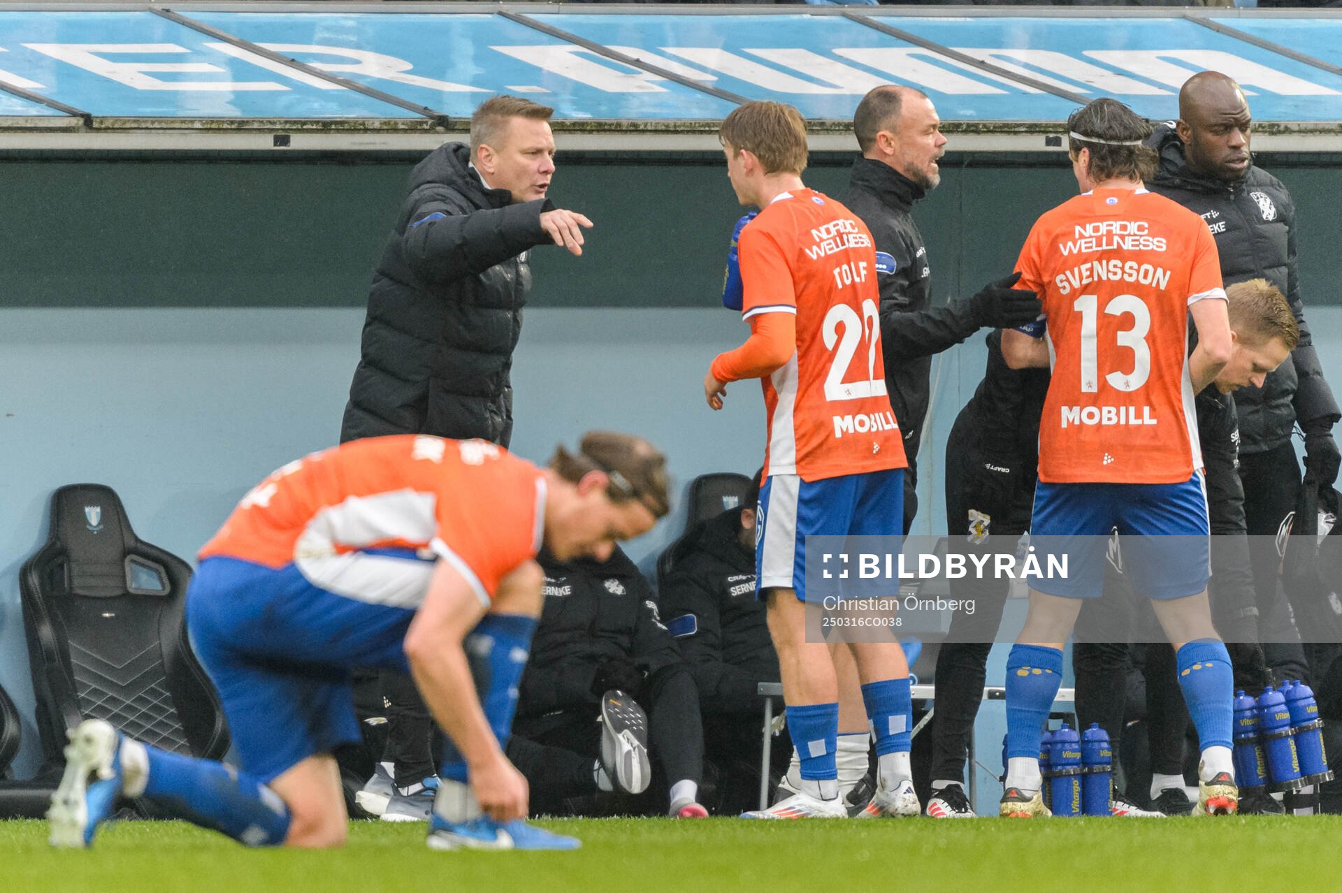 IFK Göteborgs tränare Stefan Billborn och Noah Tolf