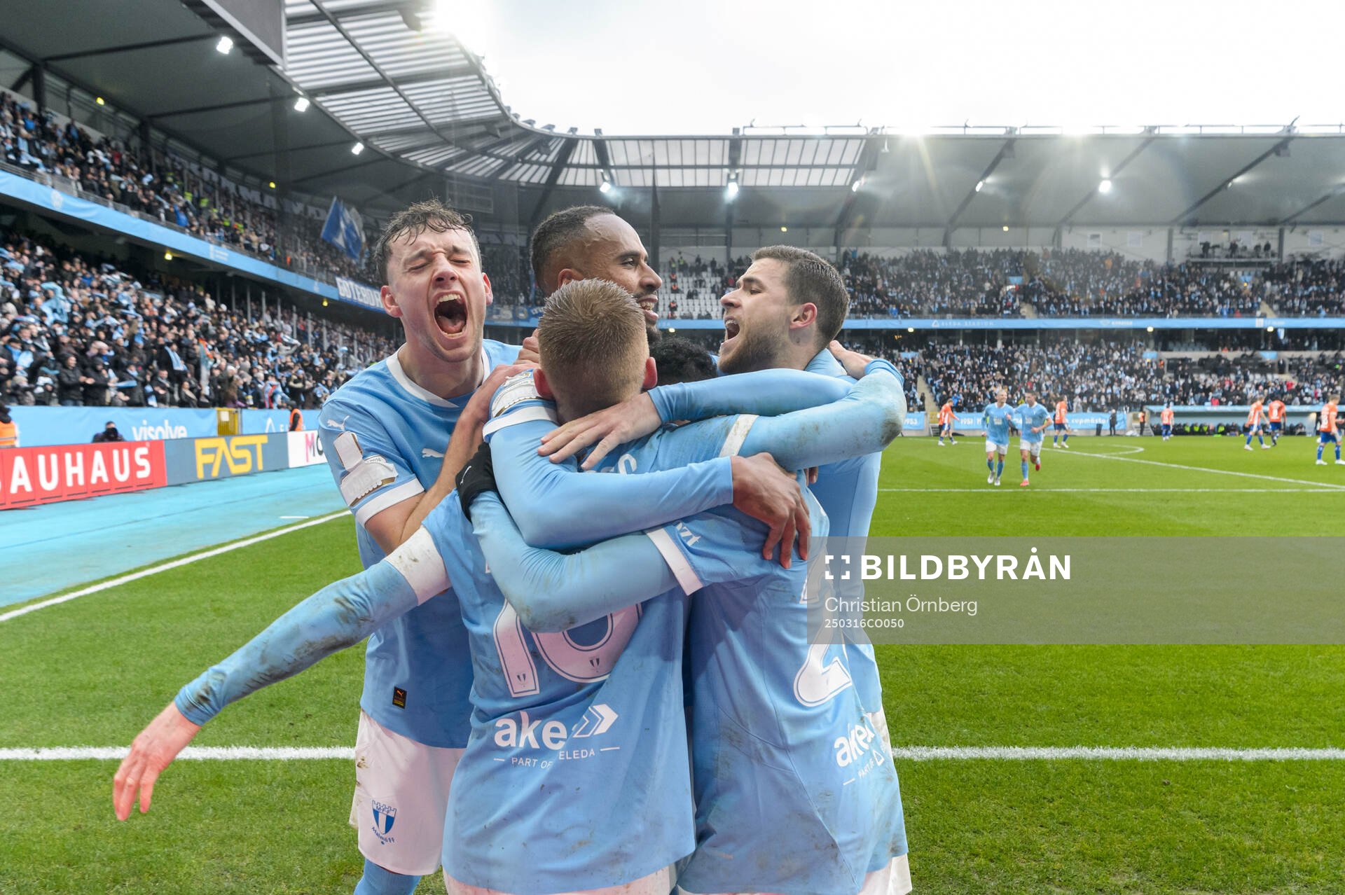 Malmö FFs Isaac Kiese Thelin, Colin Rösler, Anders