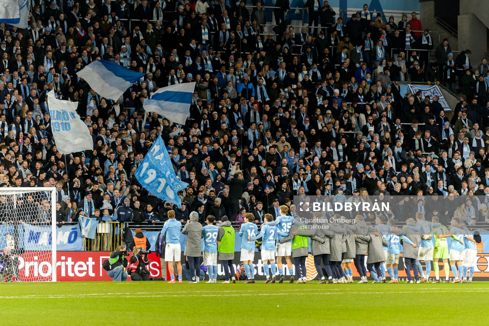 Malmö FFs spelare jublar