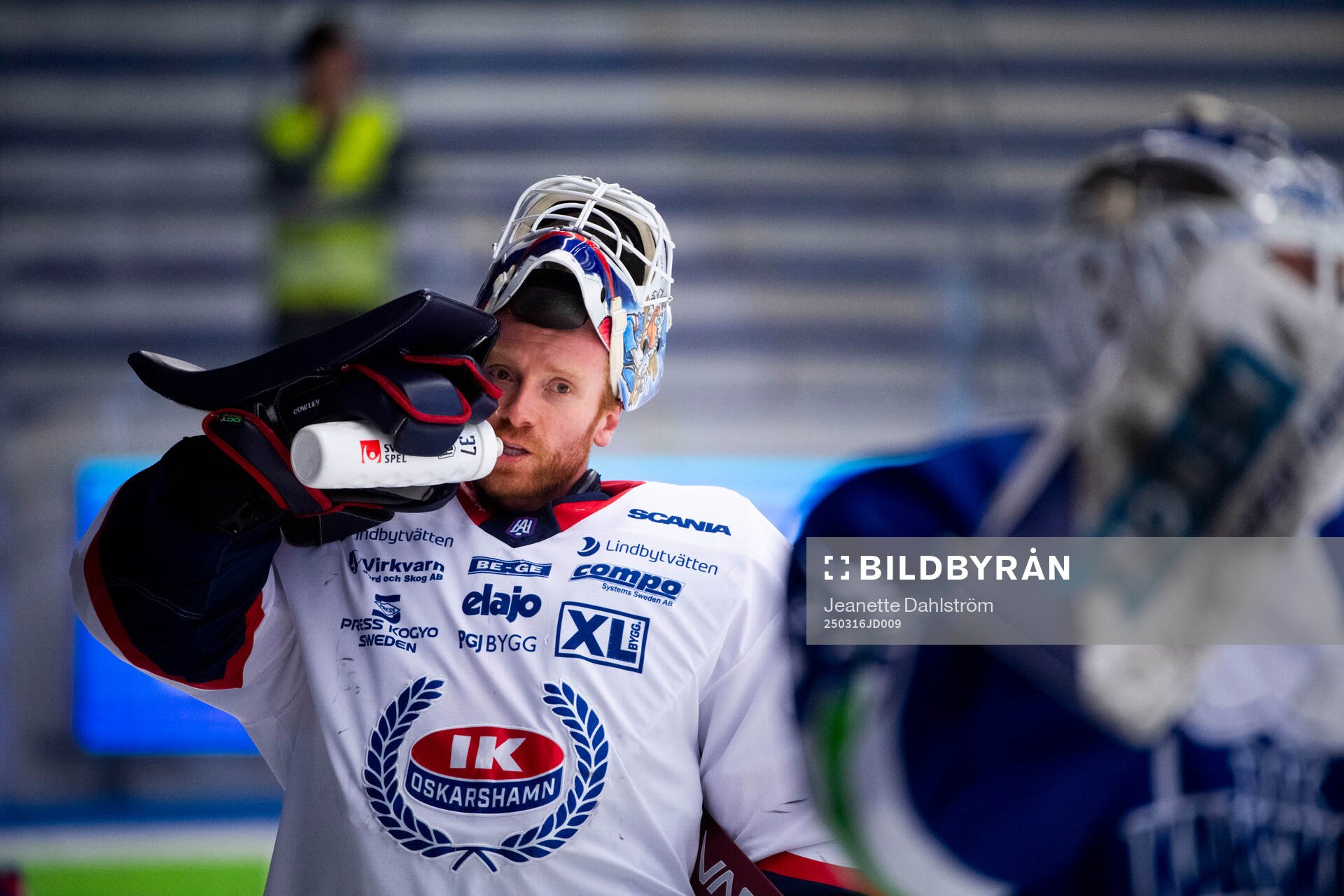 Oskarshamns målvakt Evan Cowley