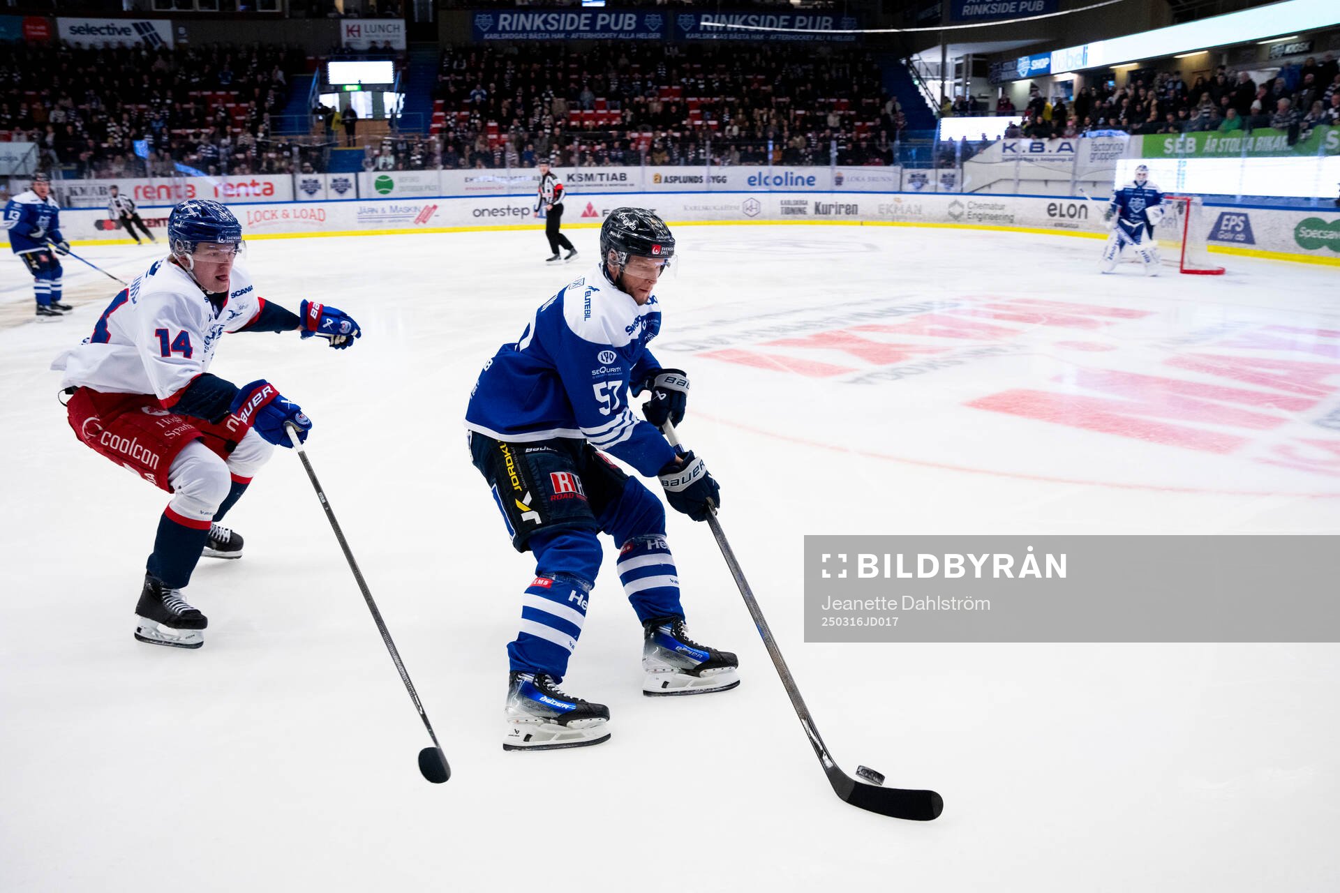 Oskarshamns Lukas Vesterlund och Karlskogas Johan Motin
