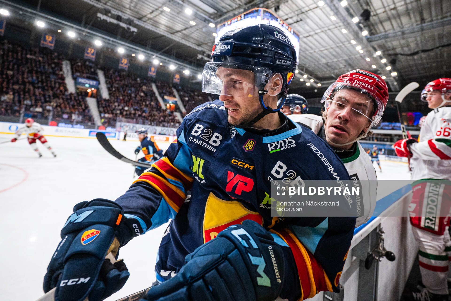 Djurgårdens Marcus Krüger och Moras Ludvig Levinsson