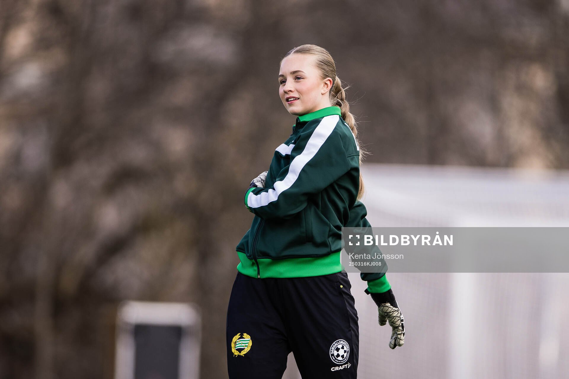 Hammarbys målvakt Alice Olsson