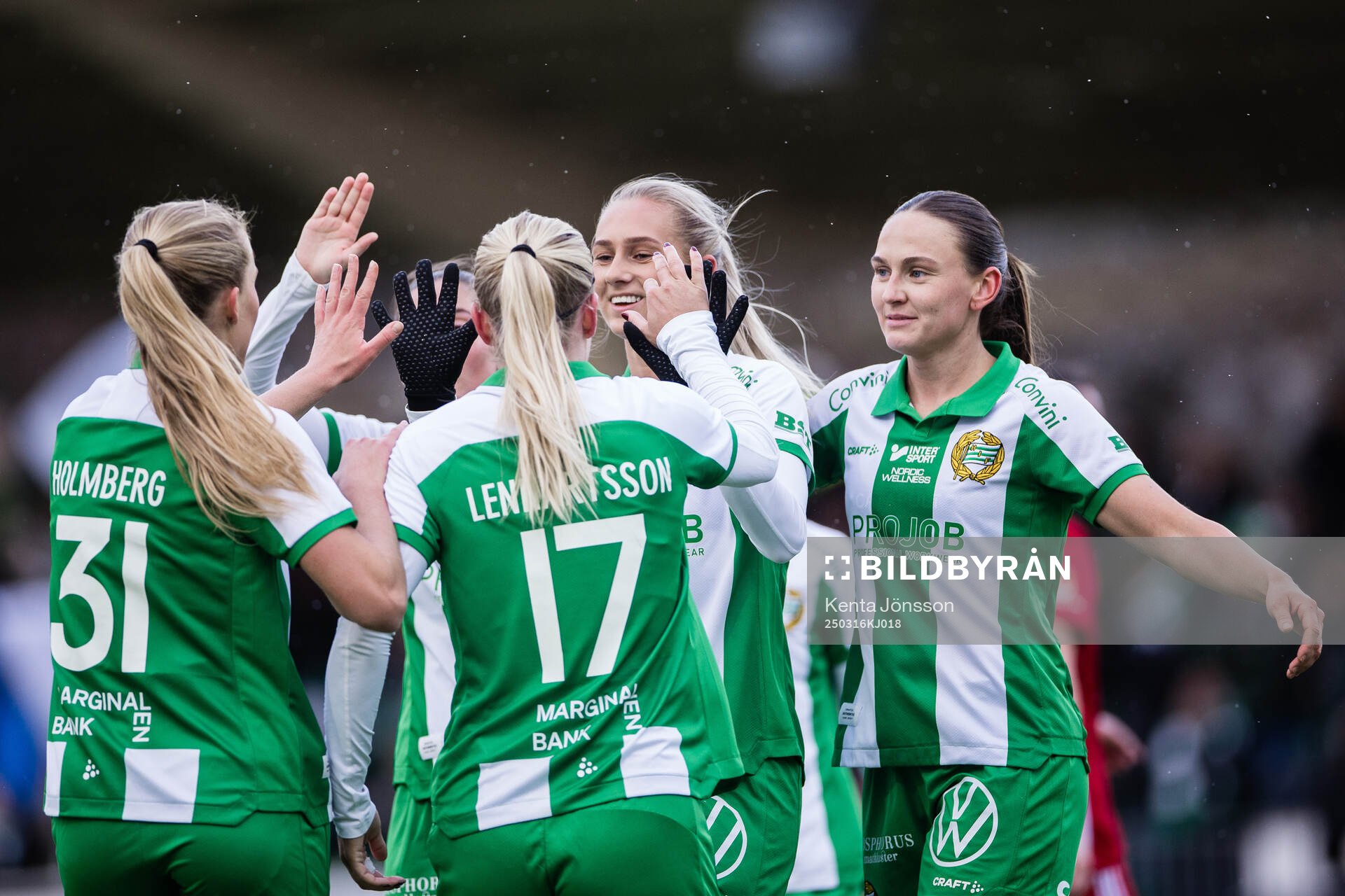 Hammarbys Ellen Wangerheim jublar