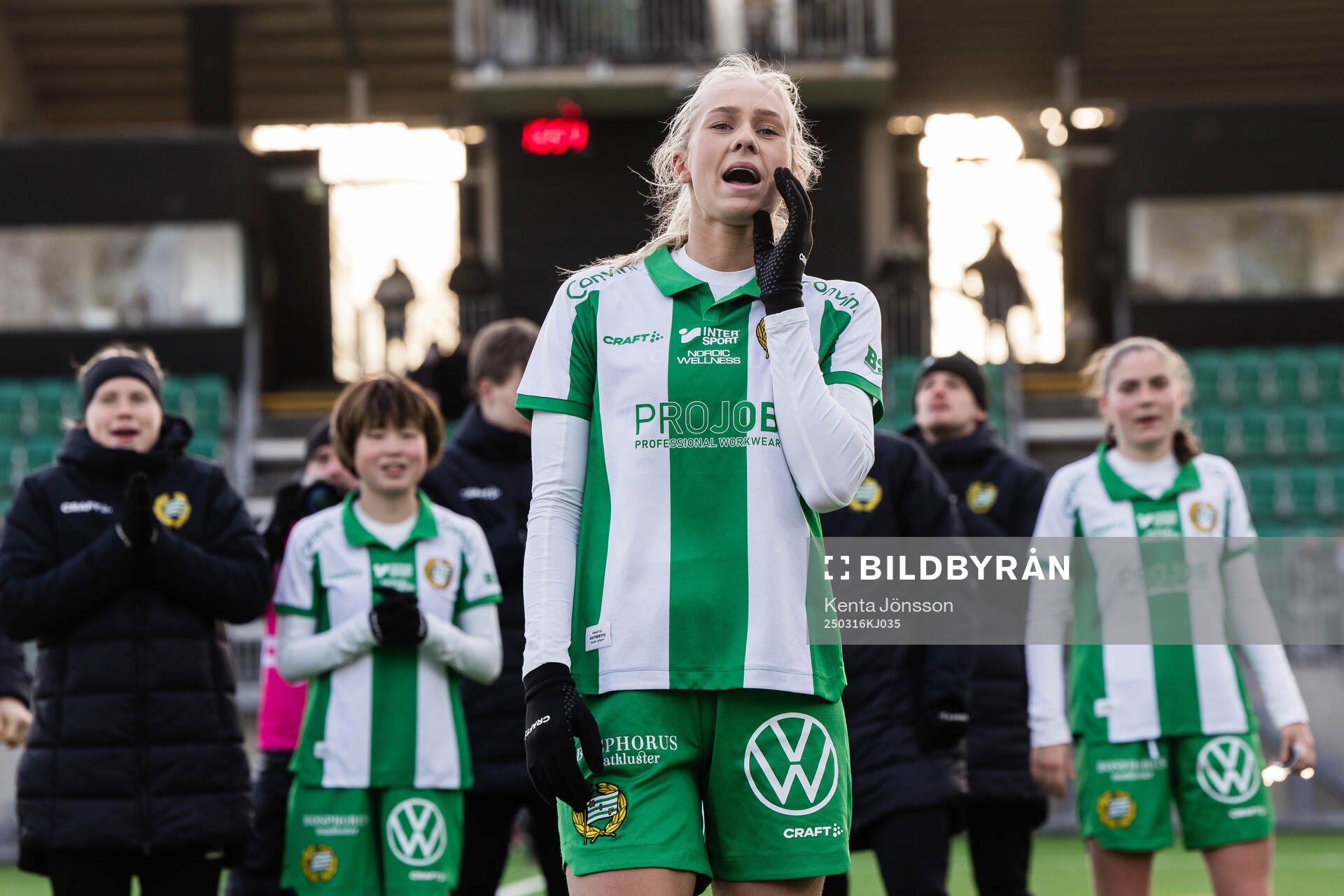Hammarbys Ellen Wangerheim jublar