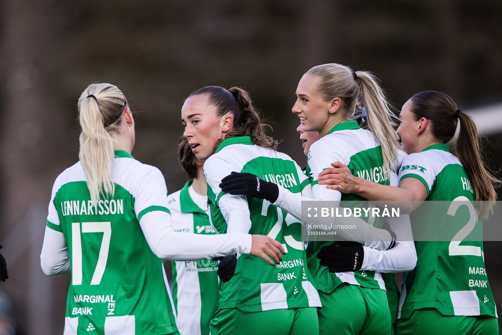 Hammarbys Stina Lennartsson, Athinna Persson Lundgren och