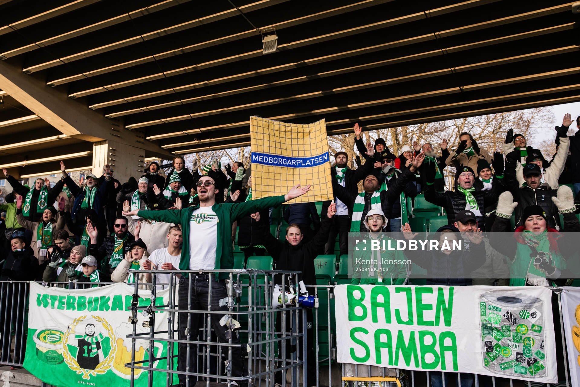 under fotbollsmatchen i Svenska Cupen mellan Hammarby och