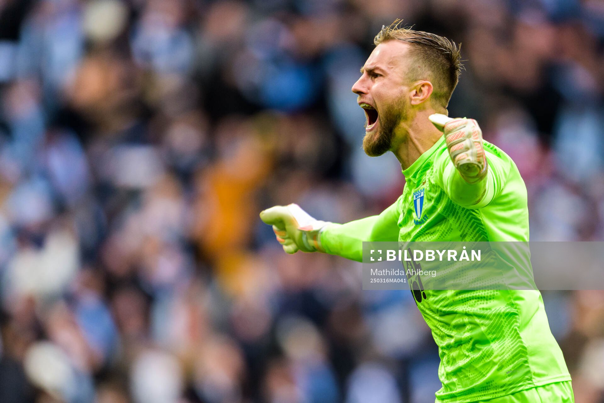 Malmö FFs målvakt Ricardo Friedrich jublar