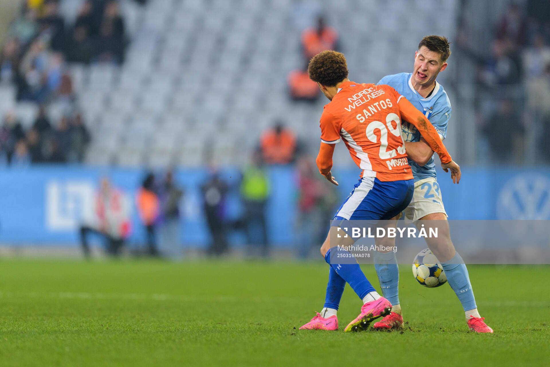 IFK Göteborgs Thomas Santos och Malmö FFs Lasse Berg