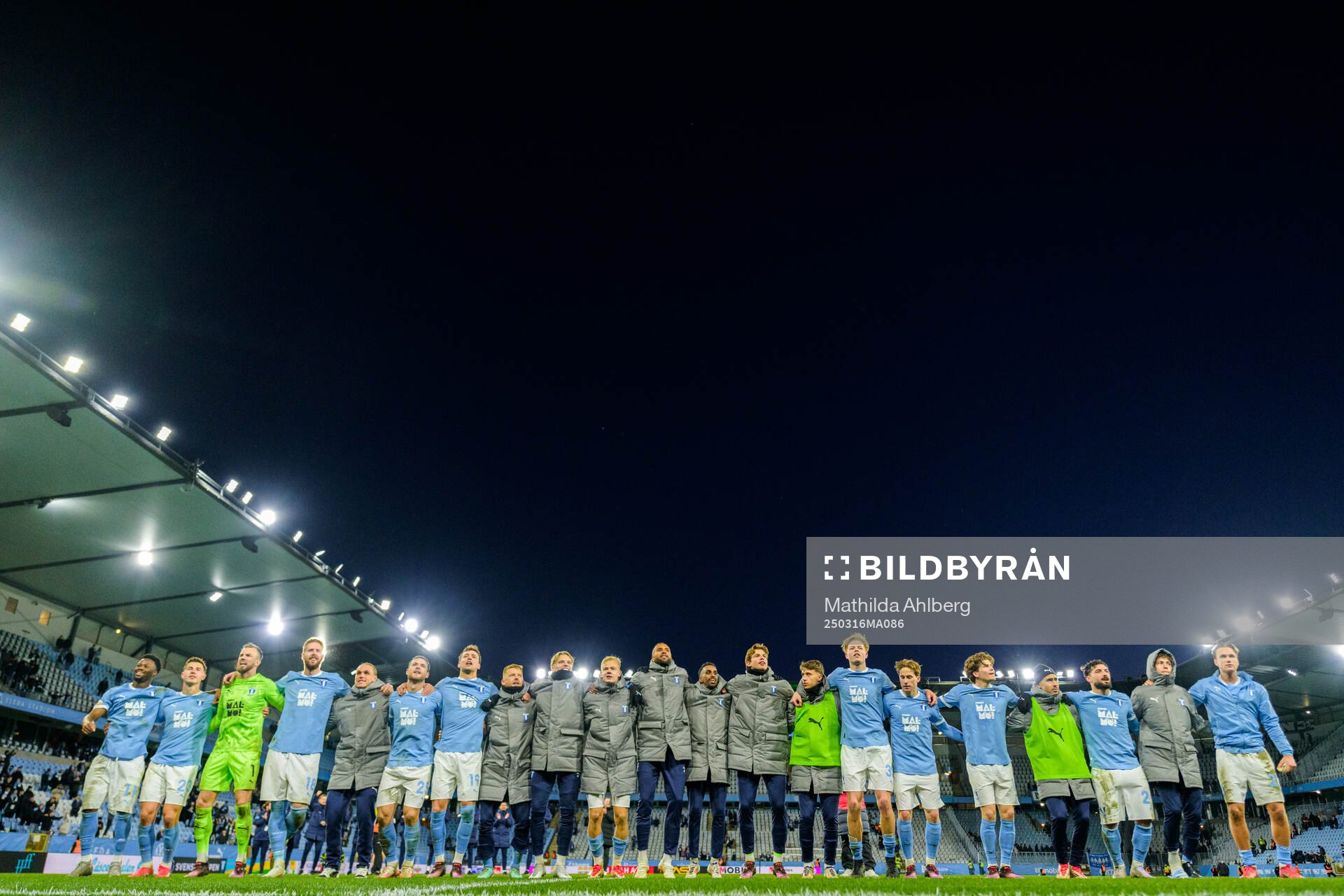 Malmö FFs spelare jublar