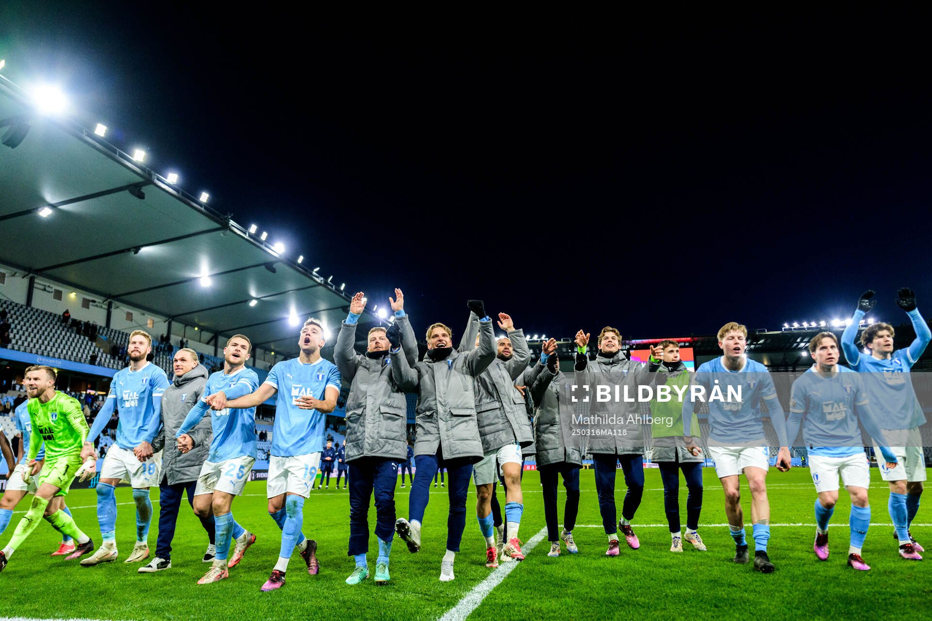 Malmö FFs spelare jublar