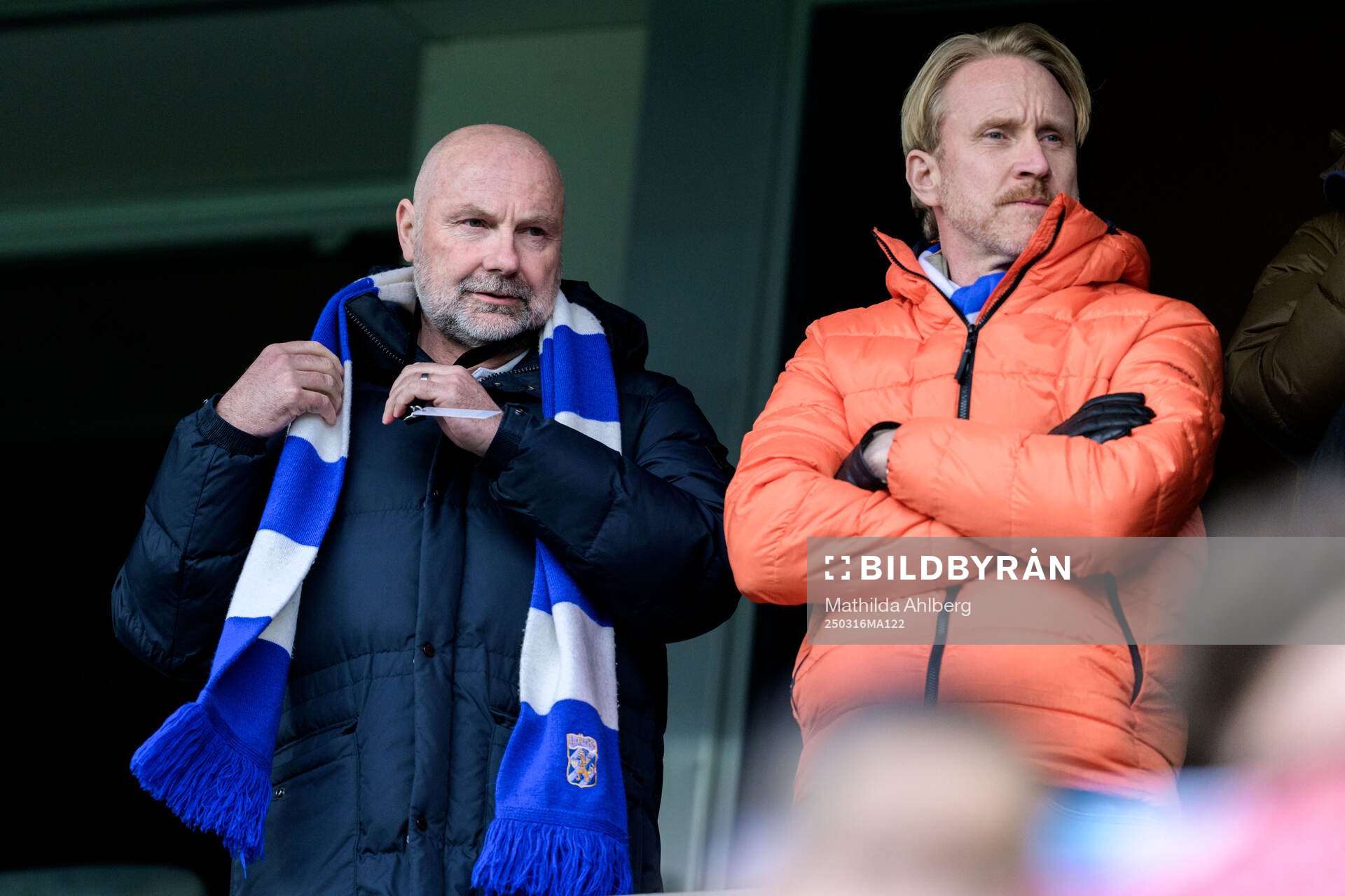 IFK Göteborgs klubbdirektör Håkan Mild på läktaren
