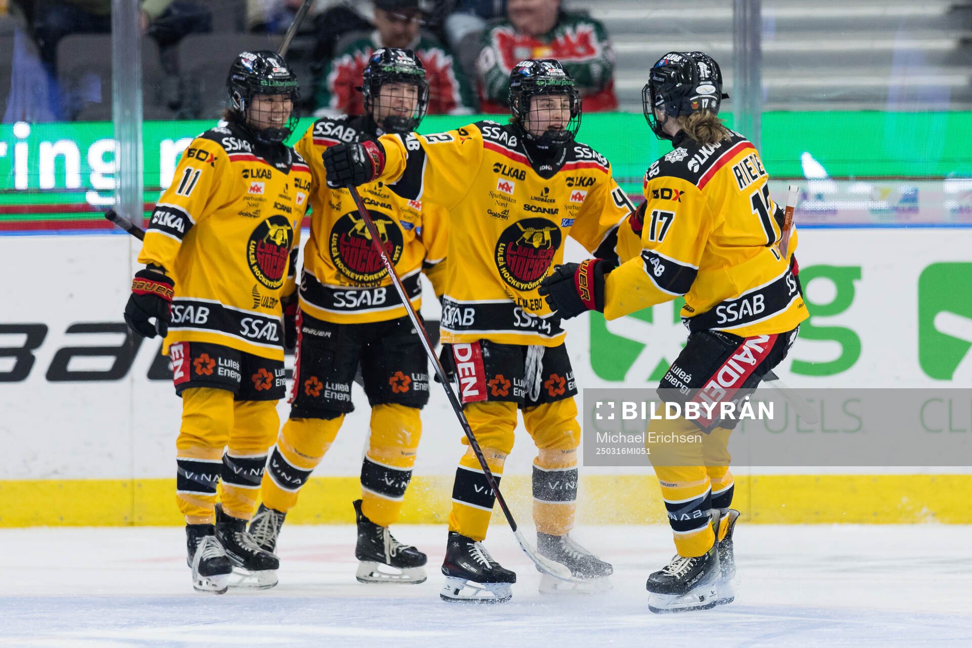 Luleås Viivi Vainikka jublar