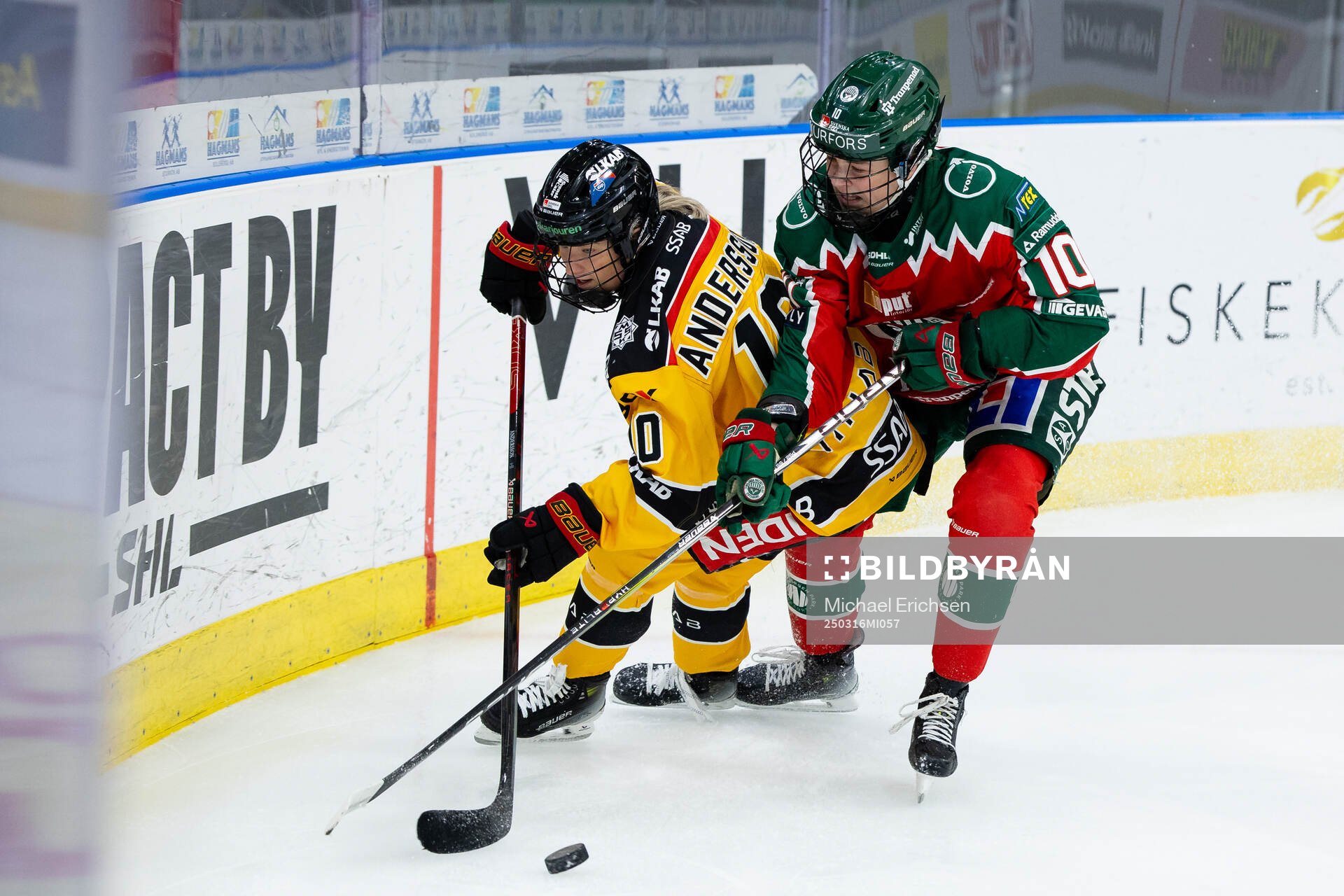 Luleås Anna Andersson och Frölundas Emilia Vesa