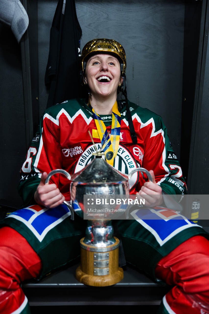 Frölundas Hanna Olsson jublar