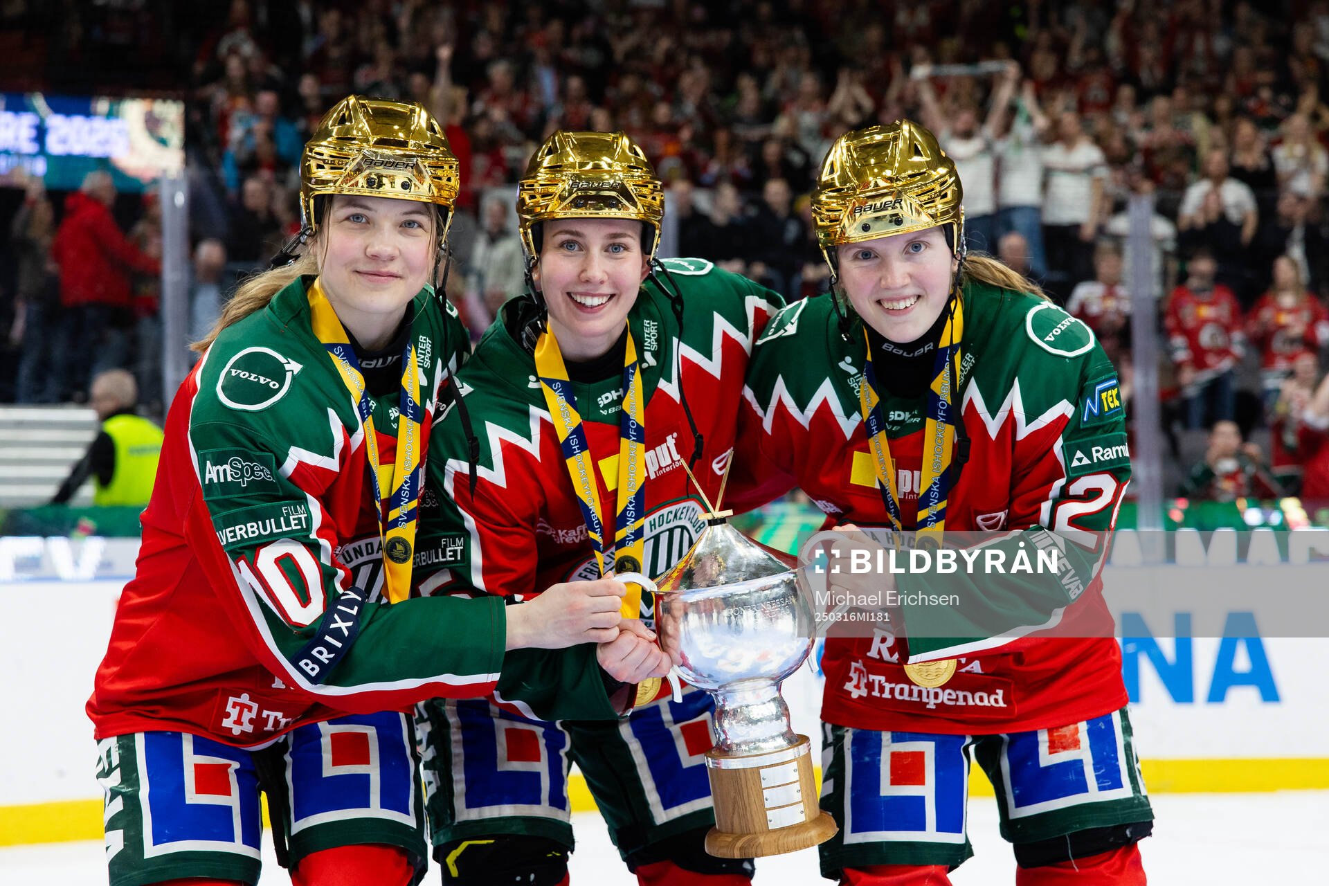 Frölundas Emilia Vesa, Nathalie Lidman och Felicia