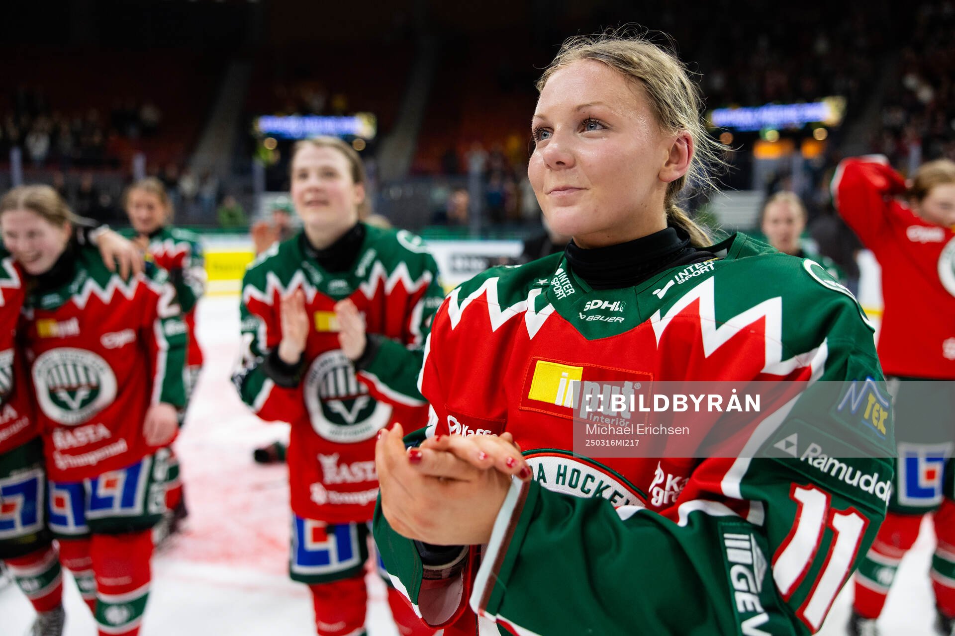 Frölundas Ella Hellman jublar