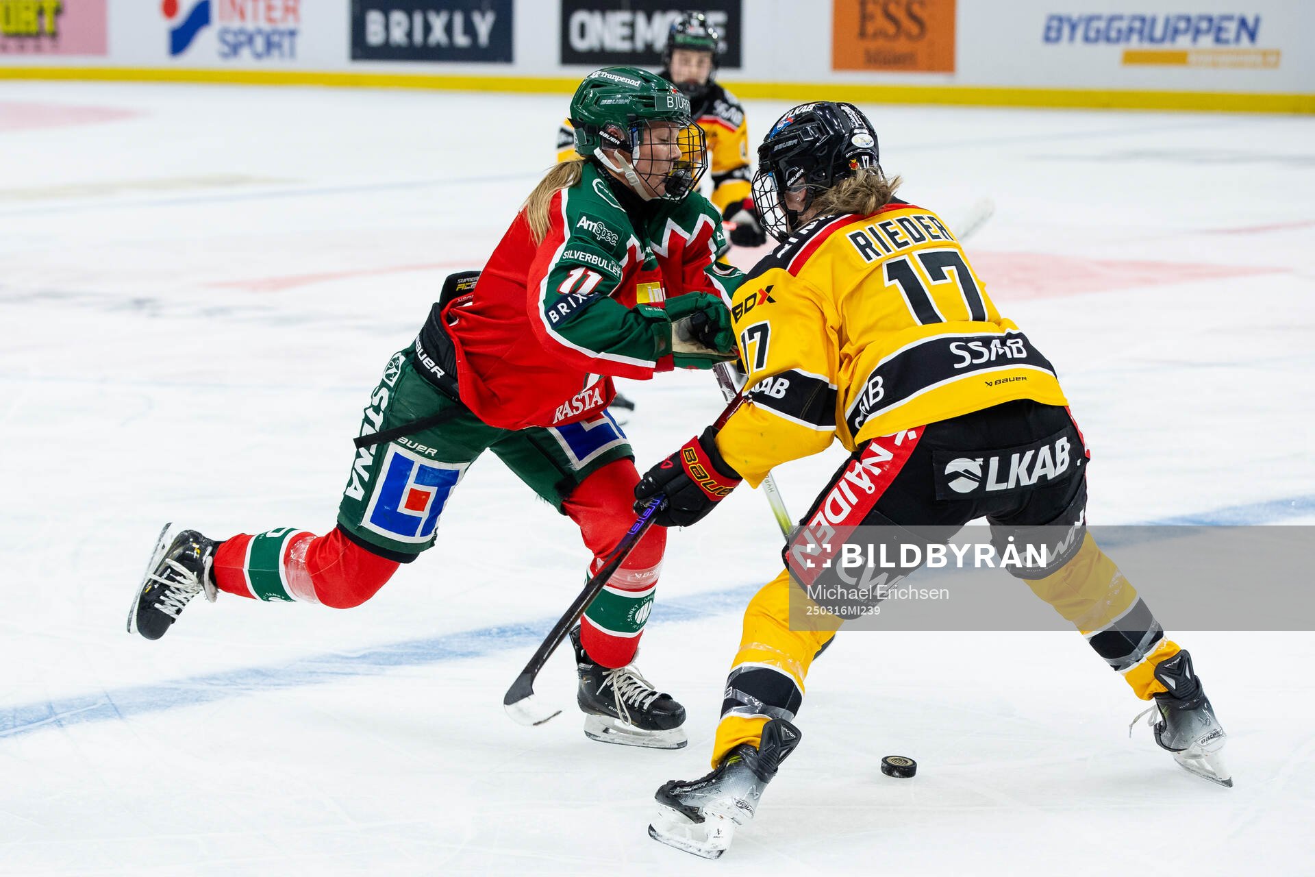 Frölundas Ella Hellman och Luleås Erica Rieder