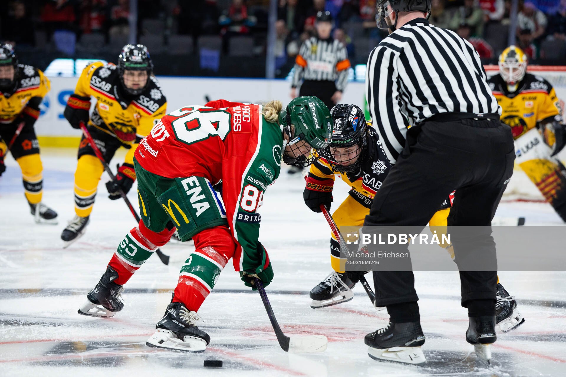 Frölundas Sydney Brodt vinner en tekning