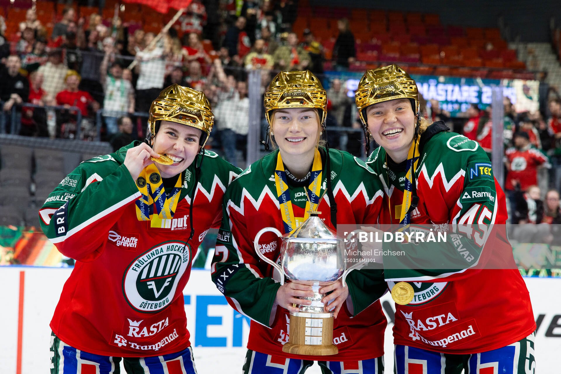 Frölundas Nathalie Lidman, Sanni Rantala och Paula