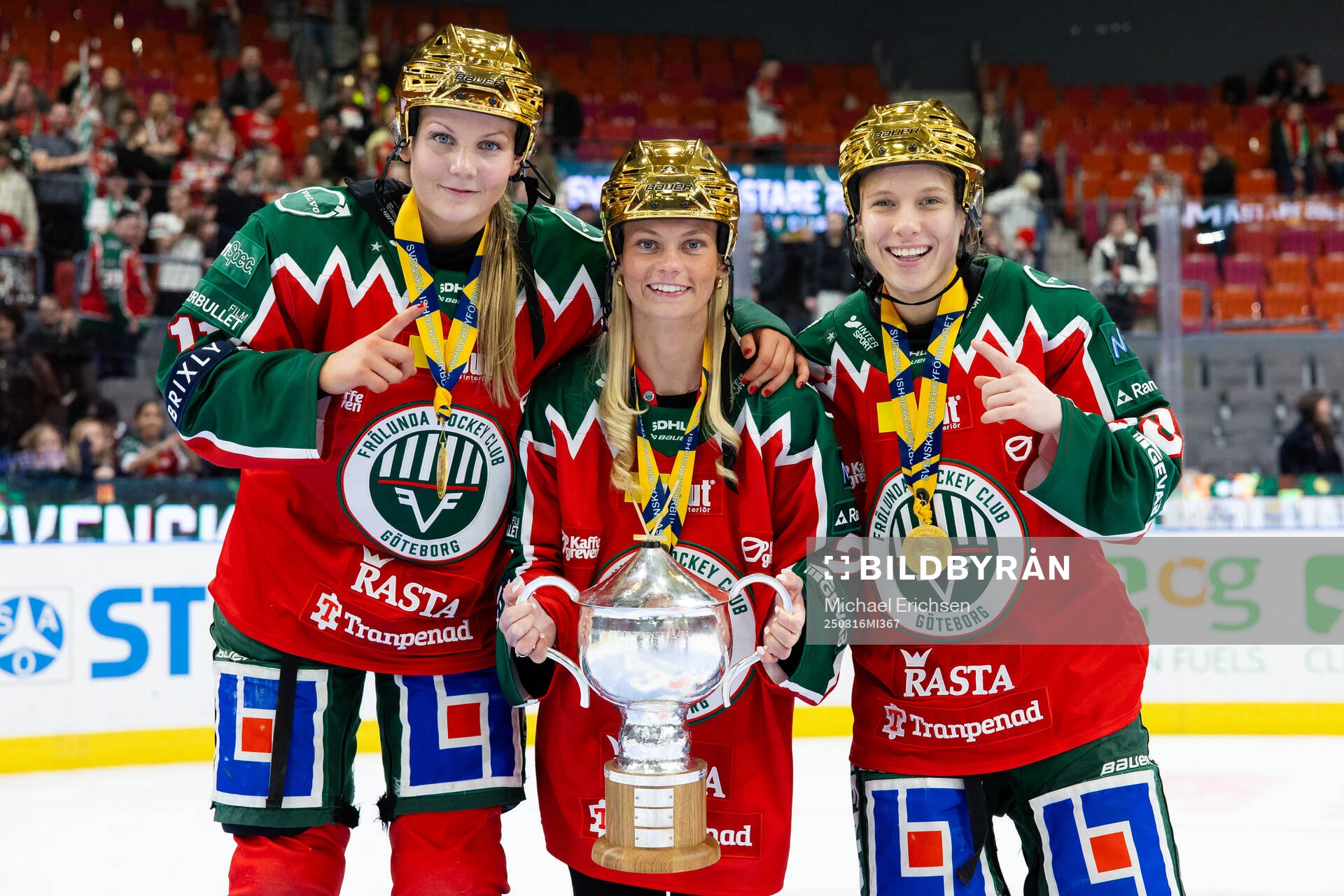 Frölundas Ella Hellman, Jennifer Carlsson och Emilia