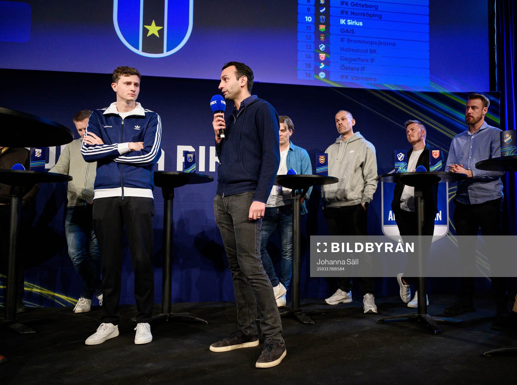 IFK Norrköpings tränare Martin Falk och Sirius tränare