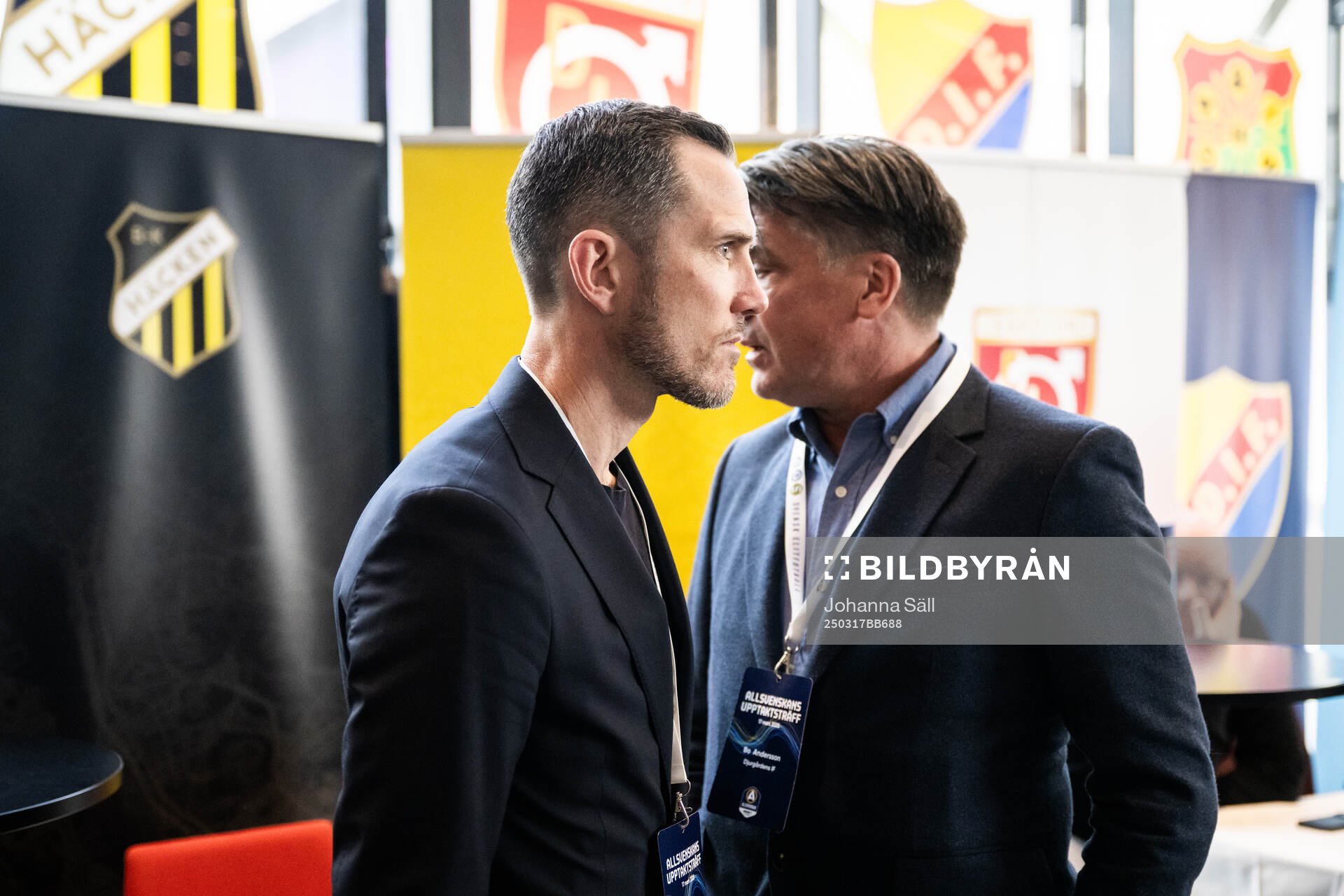 BK Häckens fotbollschef Martin Ericsson och Djurgårdens