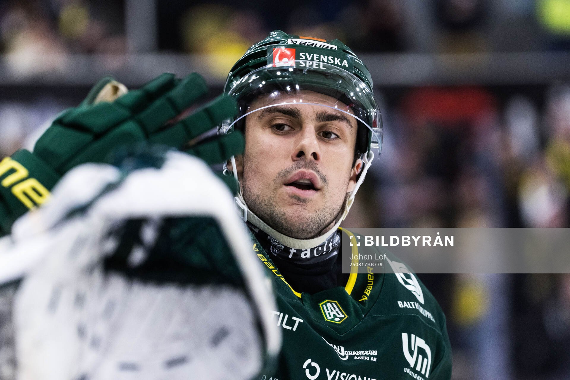 Björklövens Maxime Fortier jublar