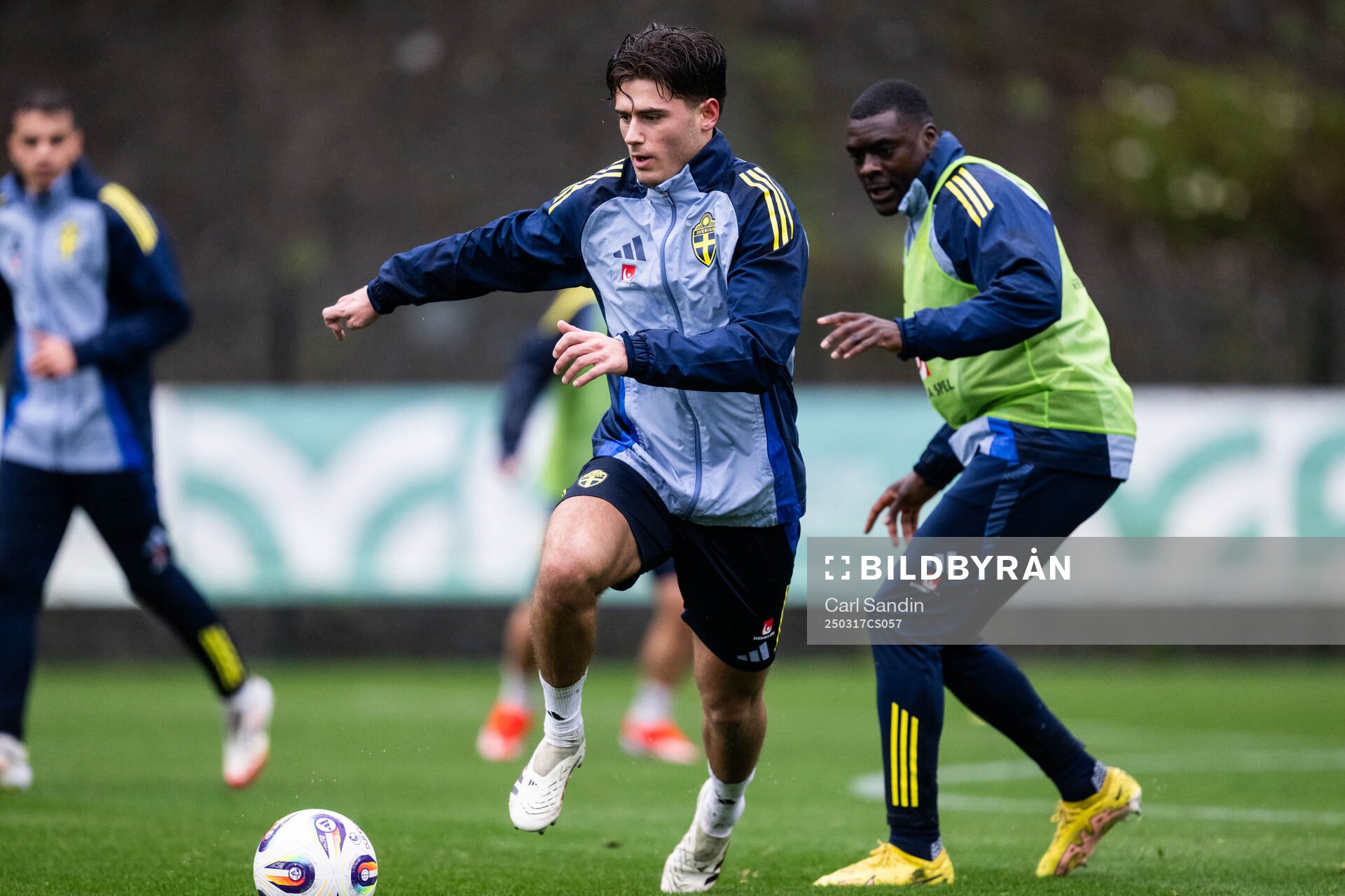 Besfort Zeneli and Ken Sema of the Swedish men's national