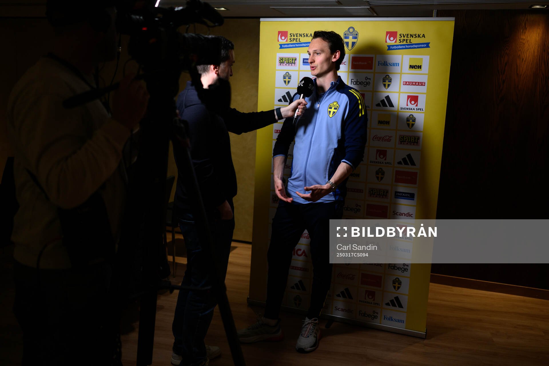 Hjalmar Ekdal of the Swedish men's national football team