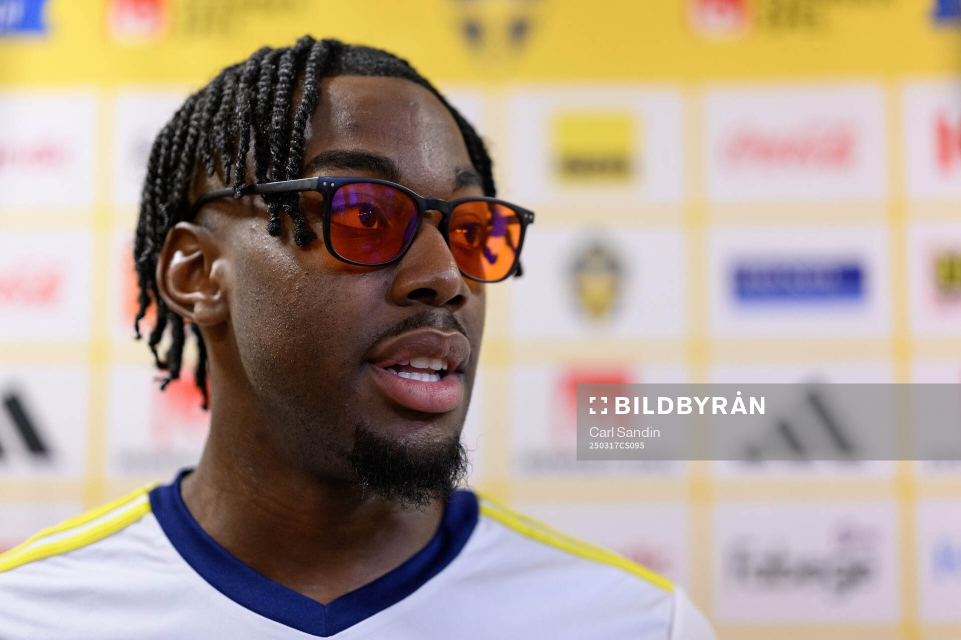 Anthony Elanga of the Swedish men's national football team