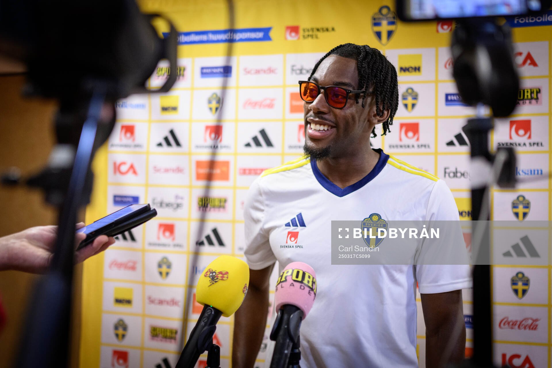 Anthony Elanga of the Swedish men's national football team