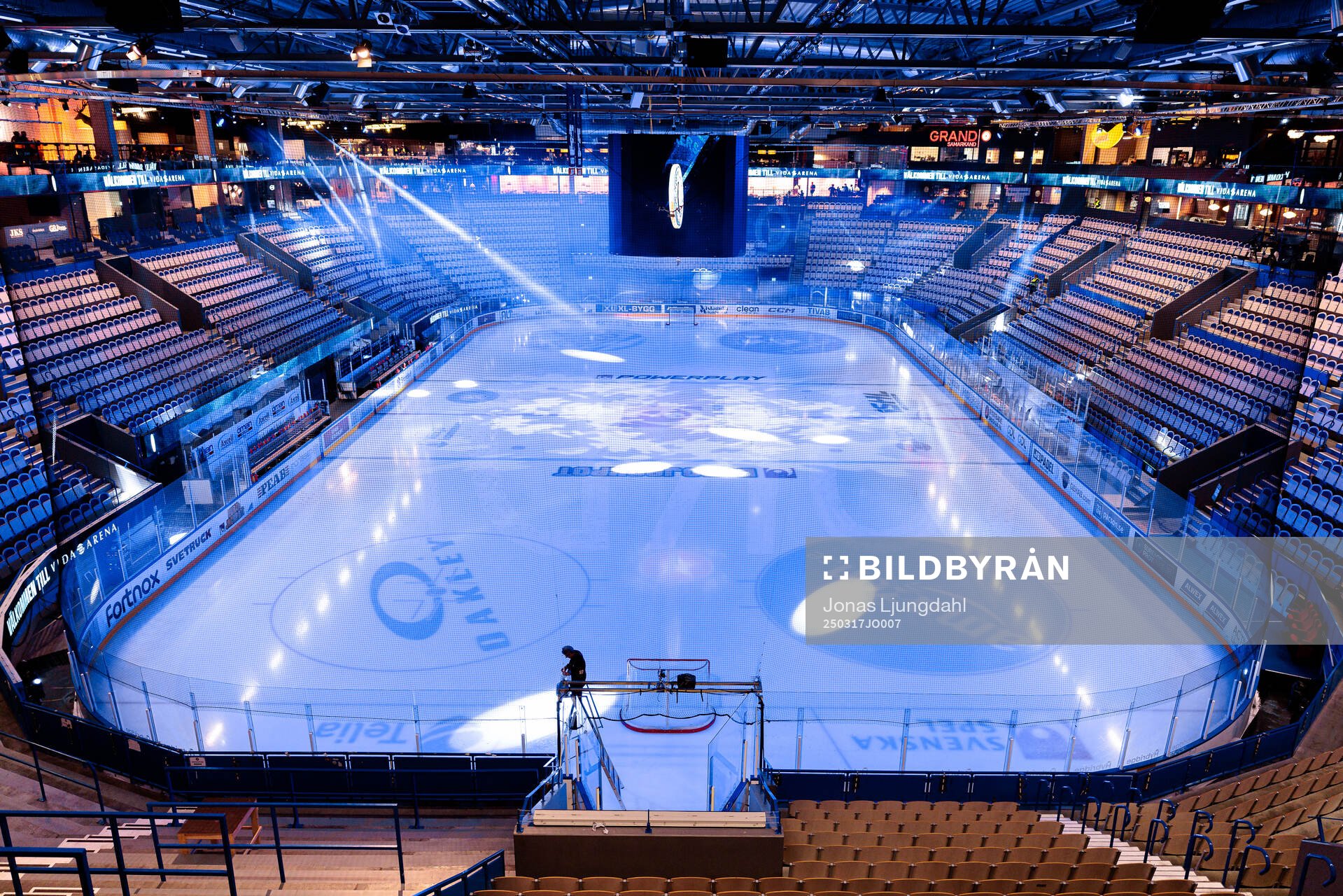 Interiör vy av Vida arena