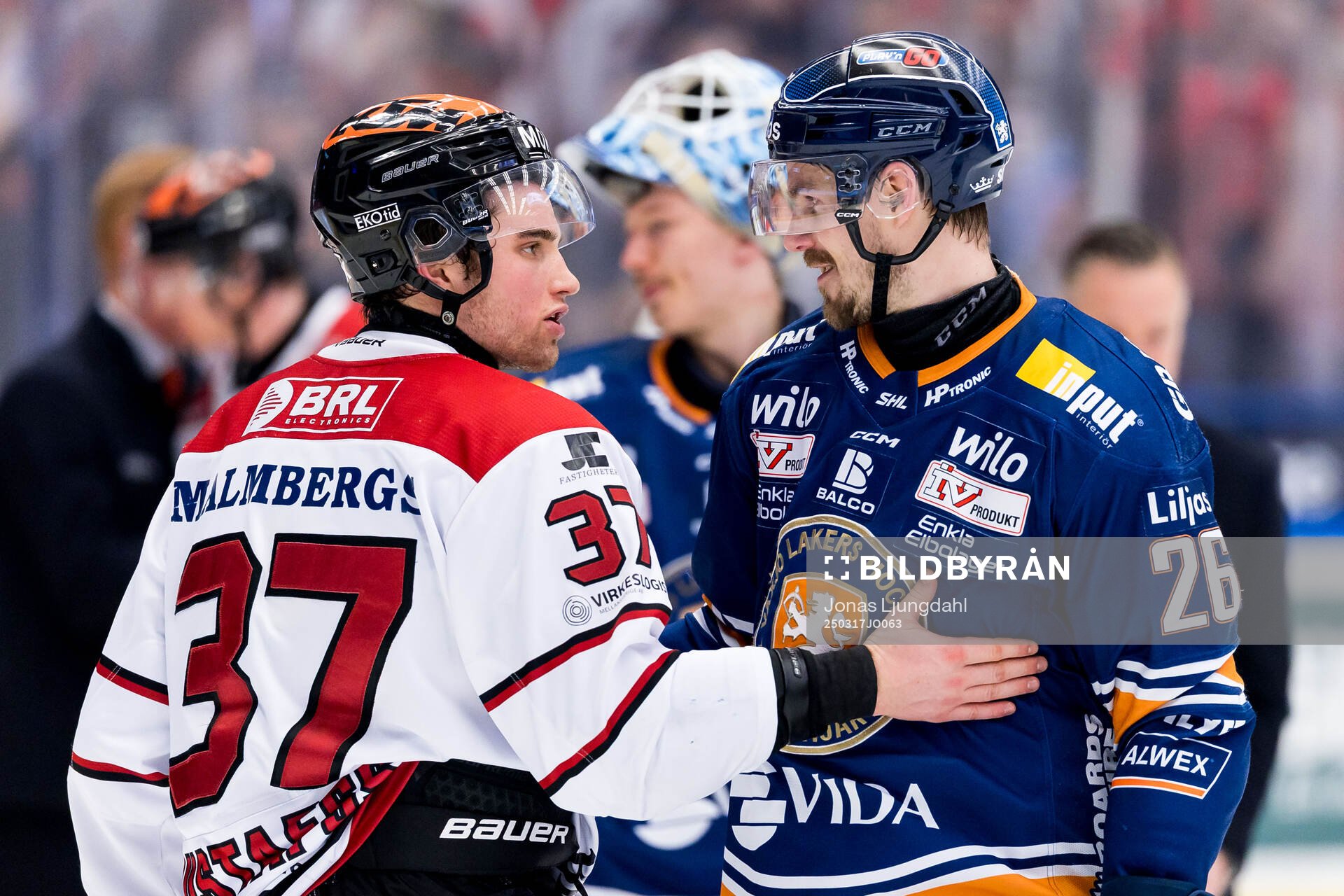 Örebros Glenn Gustafsson och Växjös Emil Larsson