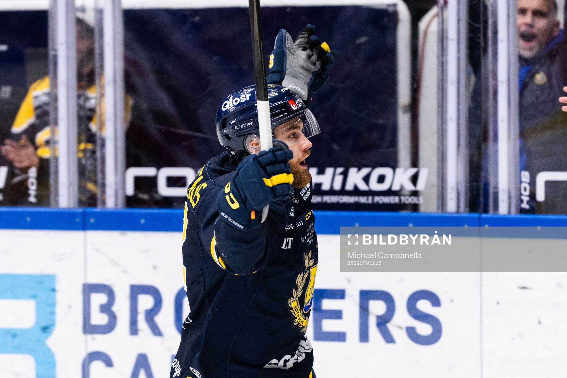 Södertäljes Jacob Bjerselius jublar