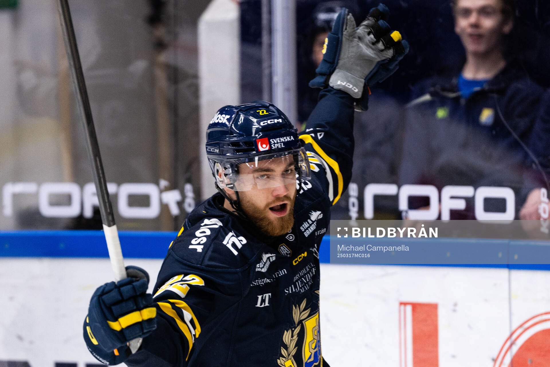 Södertäljes Jacob Bjerselius jublar