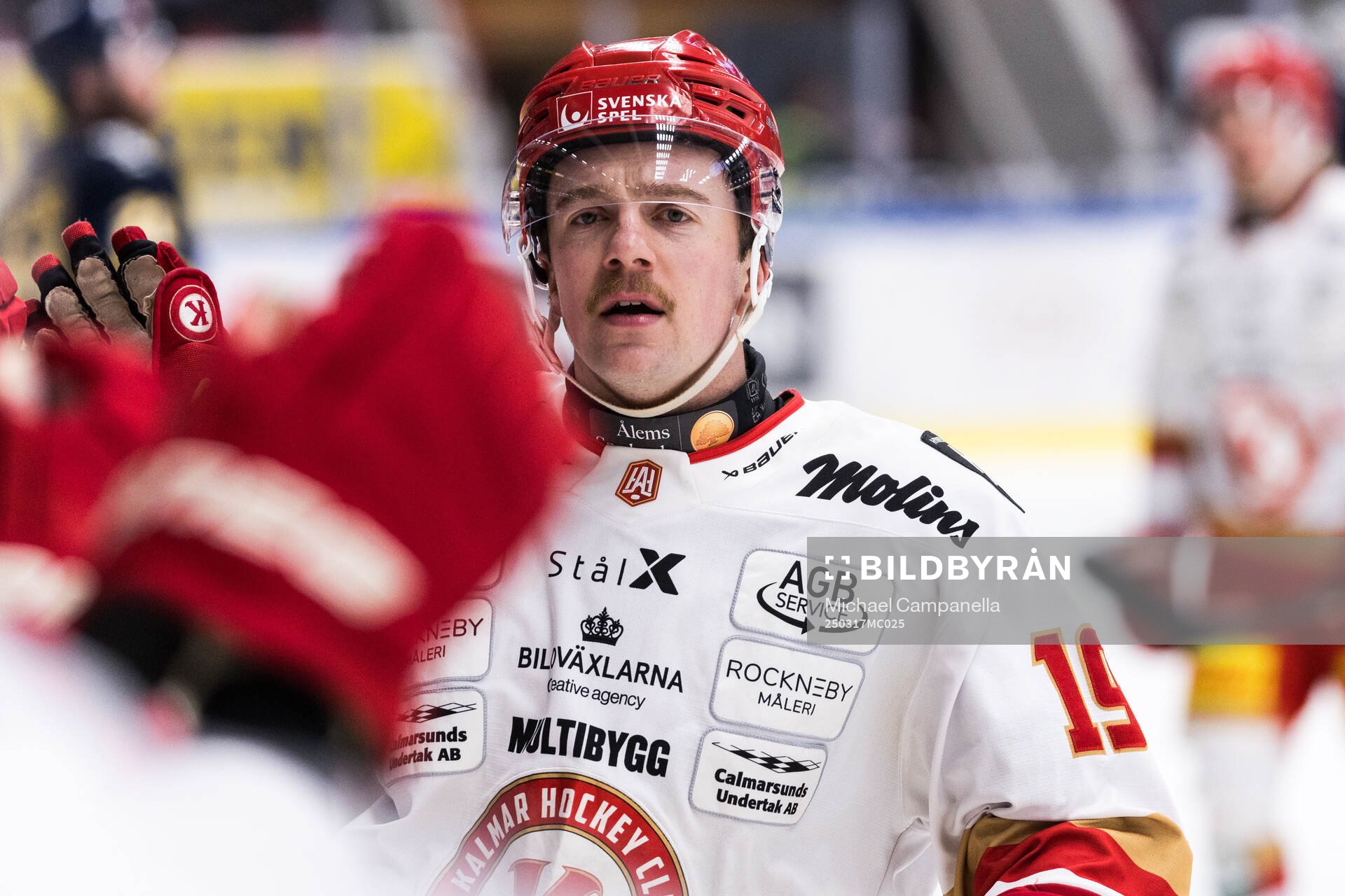 Kalmars Andrew Vanderbeck jublar