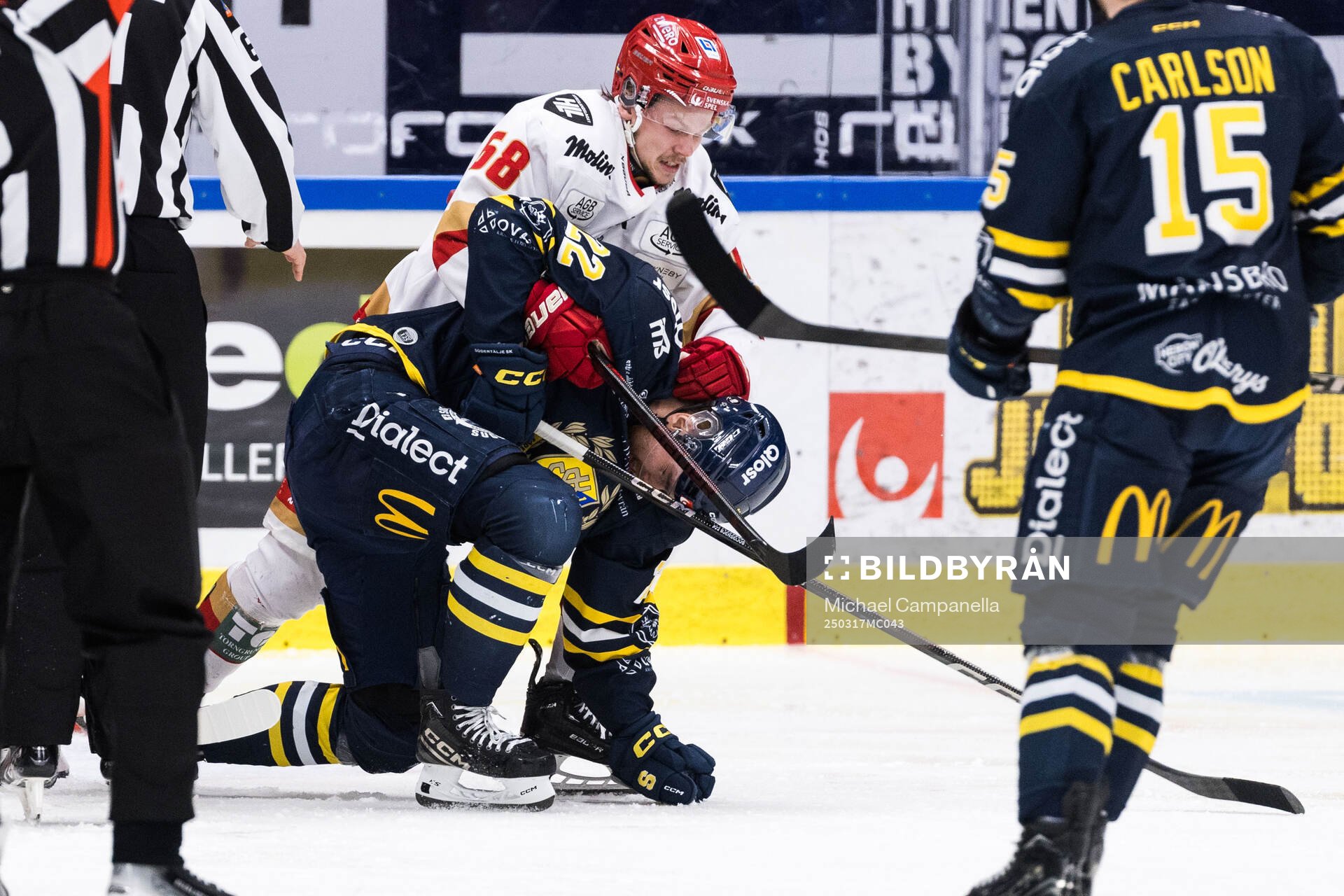 Kalmars Linus Skager och Södertäljes Jacob Bjerselius