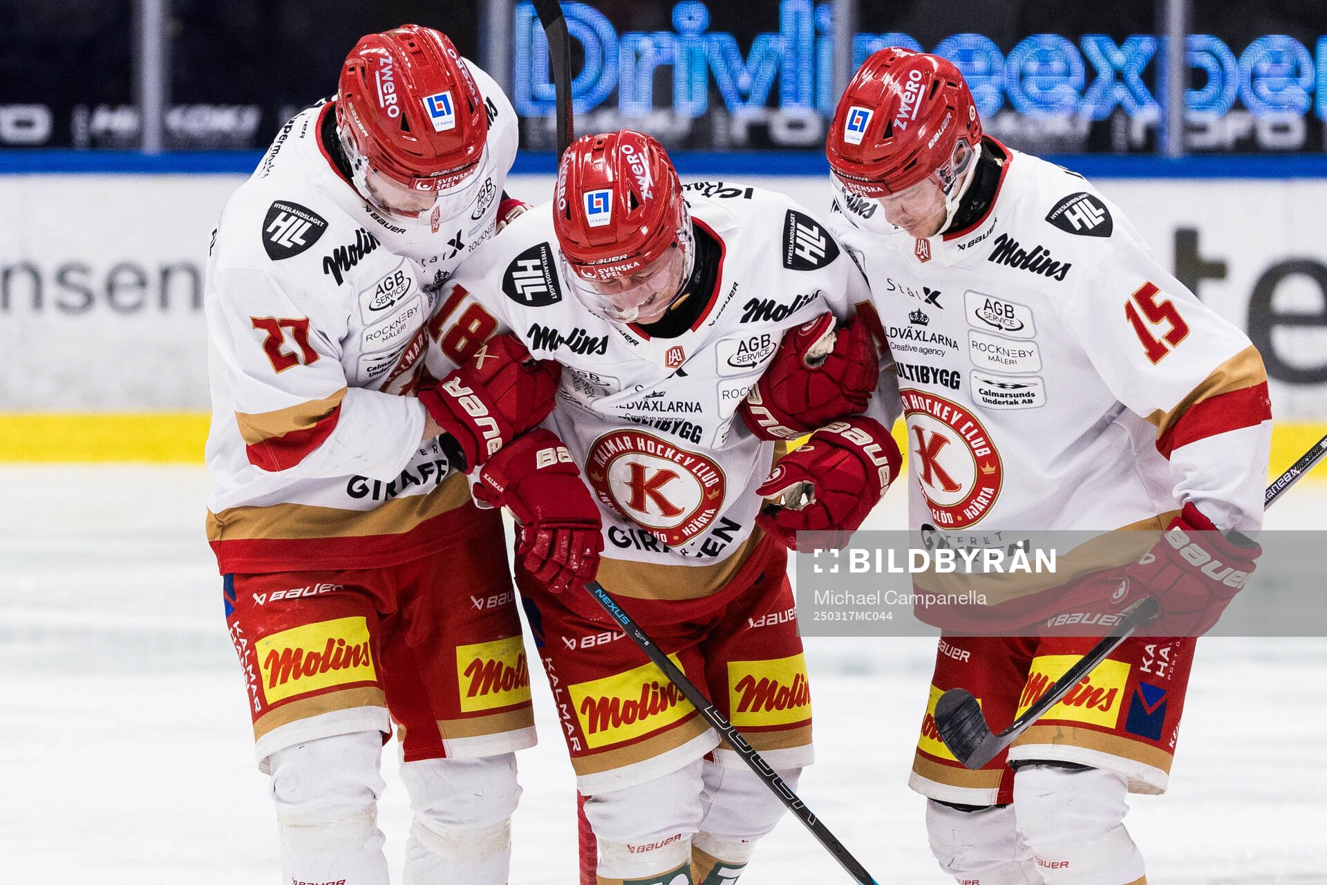 Kalmars Markus Palmberg har ont